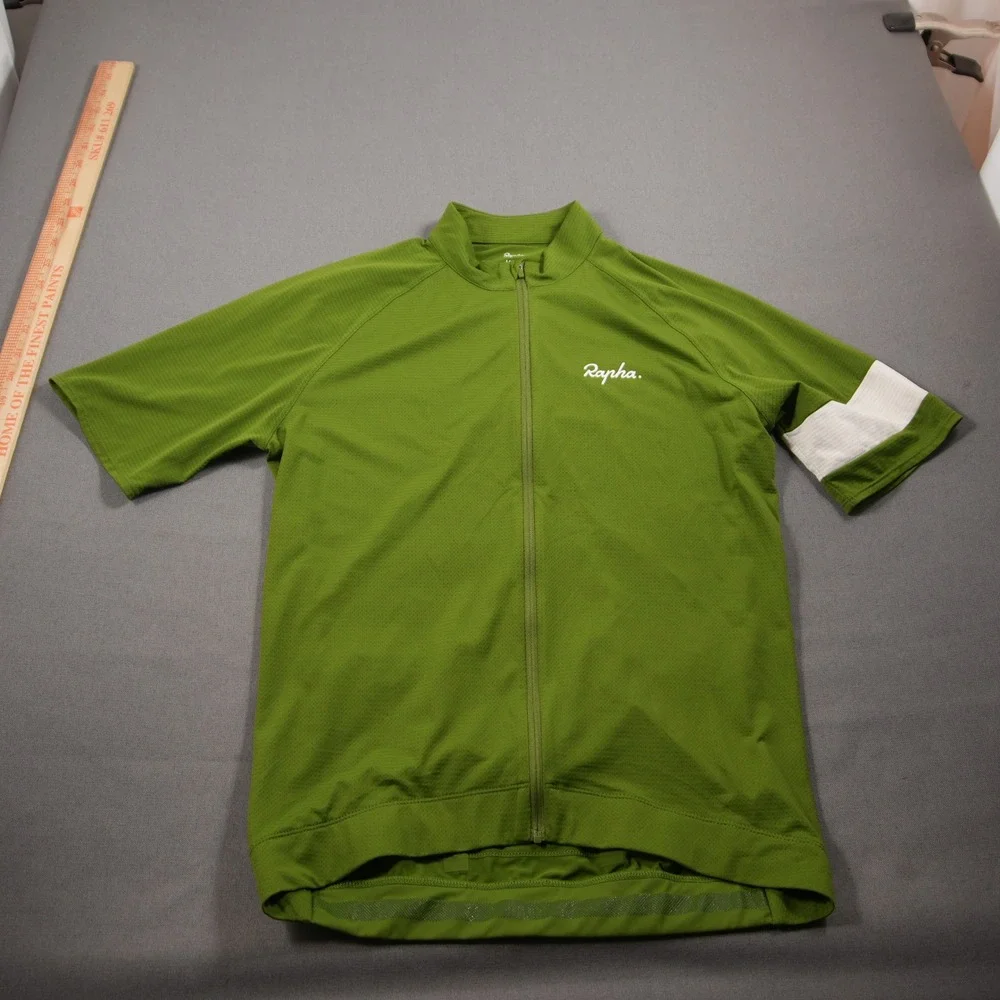 Rapha Core Lightweight Short Sleeve Men Cycling Jersey L Performance Green White